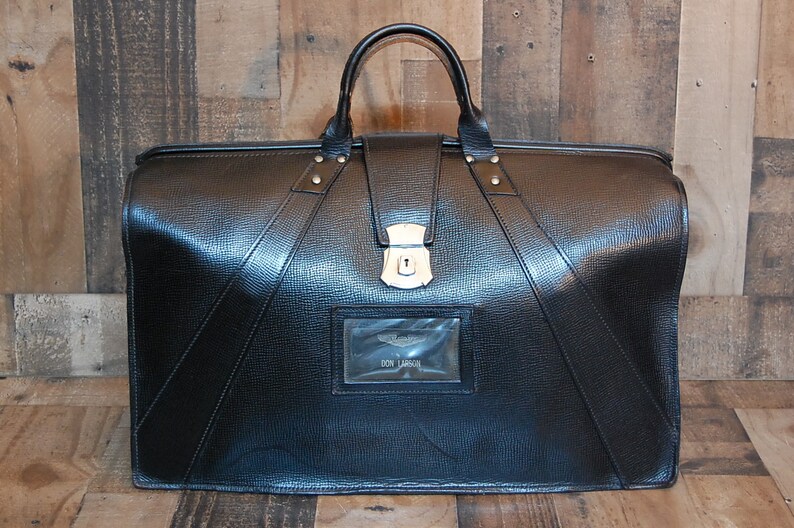 Vintage Military Leather Briefcase Large Military Issue Etsy