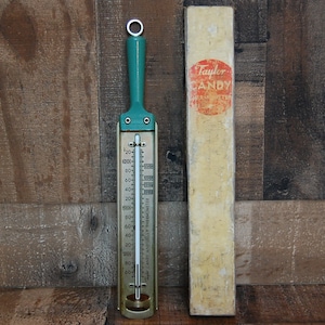 Vintage Taylor Candy Thermometer Turquoise Handle Candy Making