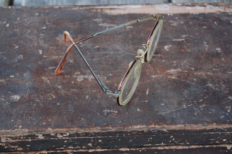 Vintage Reading Glasses Circa 1930 s Metal Frames Round Etsy