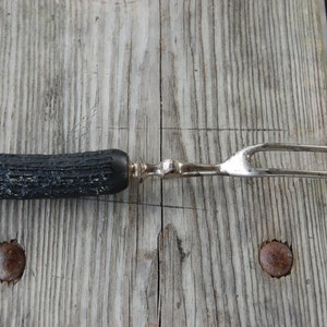Vintage Bone, Antler Handle Knife Fork bild 5