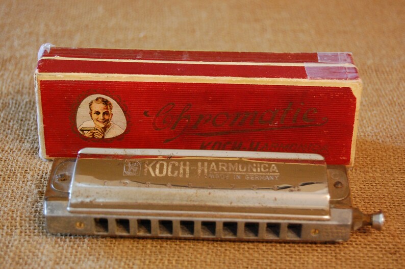 Vintage Koch Chromatic Harmonica mouth organ made in Germany Etsy