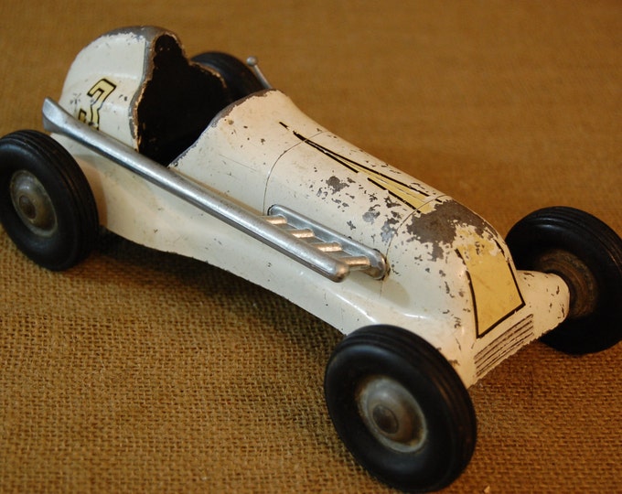 Vintage Thimble Drome Special Tether Car 1950's, Cast Aluminum Body