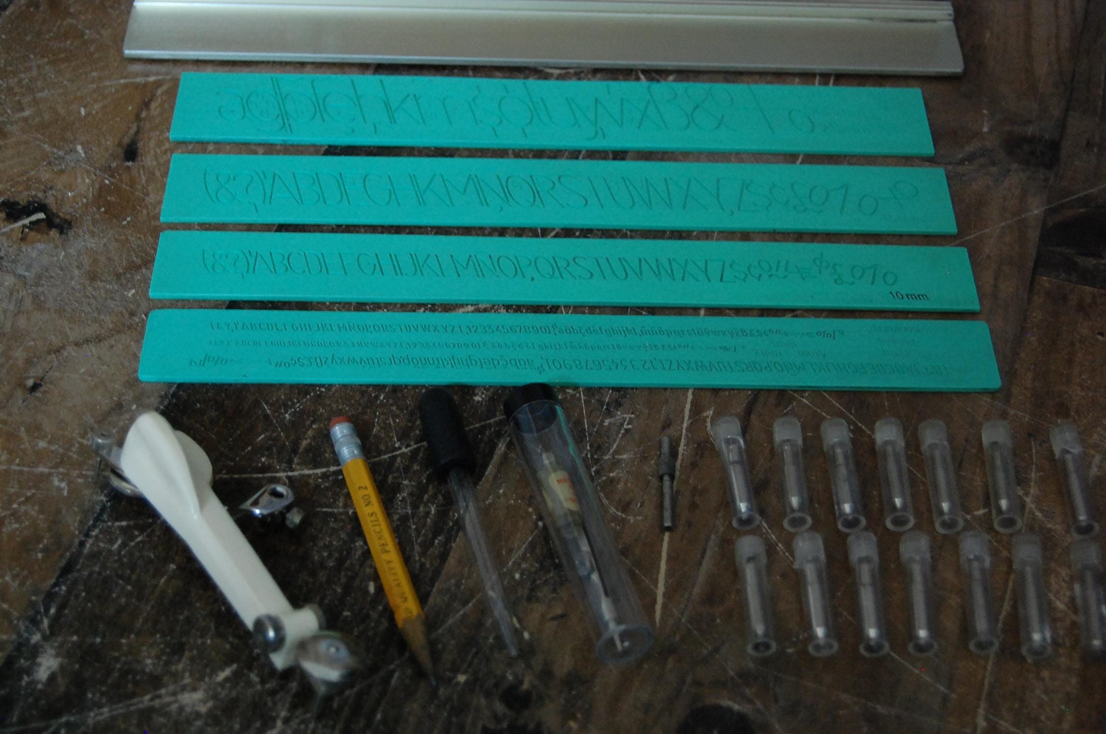 Drafting Lettering Tools Vintage Drafting Lettering Kit, Technigraph Lettering Kit, Original ...