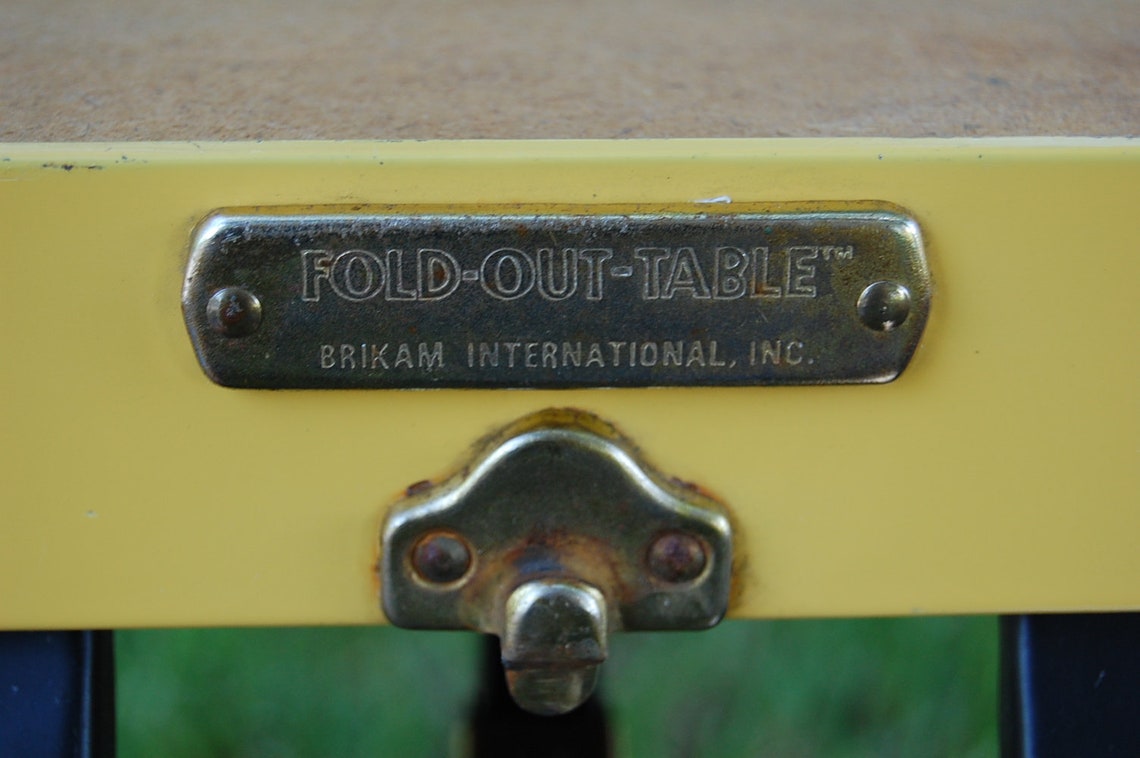 Vintage folding picnic table vintage folding table and four Etsy