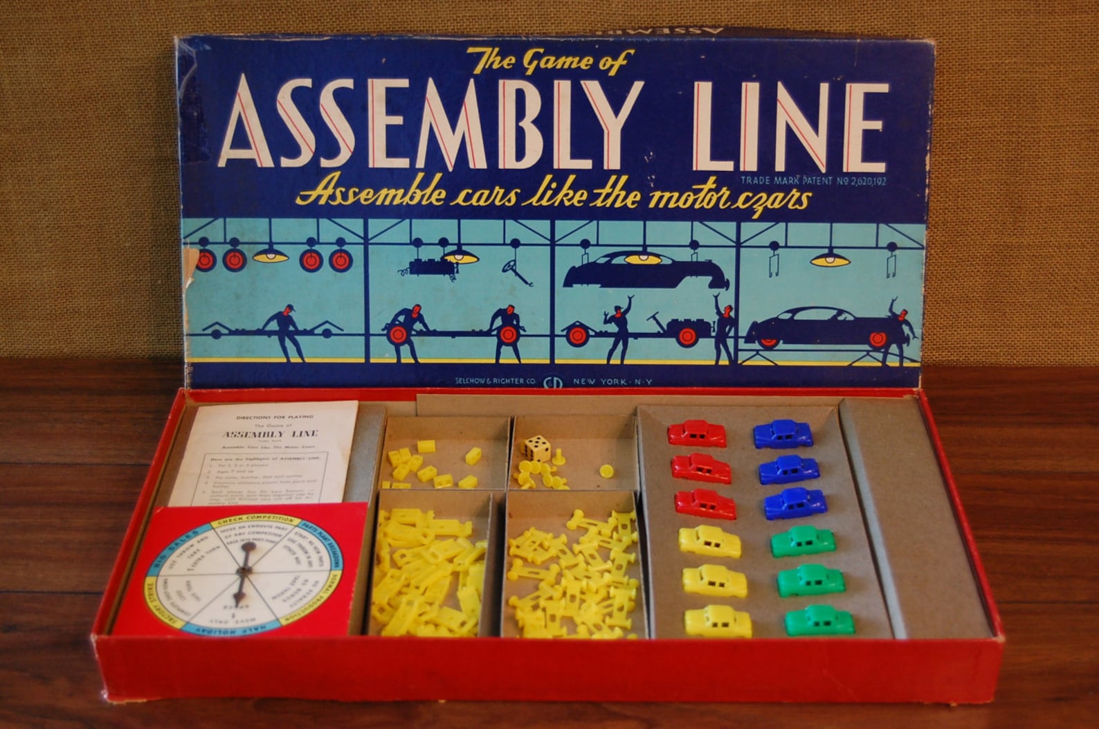 Vintage Assembly line Board Game 1953 automotive assembly car Etsy