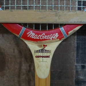Vintage Pair of Wood Tennis Rackets, Wilson Rod Laver, Macgregor Tennis ...