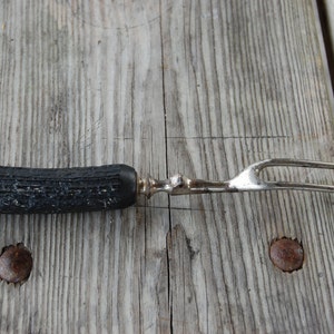 Vintage Bone, Antler Handle Knife Fork bild 2