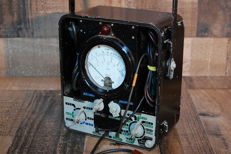 Vintage Test Meter Volt Meter Ohm Meter AC DC Meter - Etsy