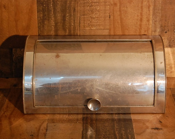 Vintage Pantry Queen Bread Box Vintage Stainless Steel Bread Etsy