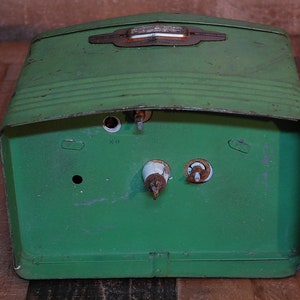 Vintage Sears Electric Fence, vintage farmhouse green electric fence, vintage home decor, ranch house decor, 1940's farmhouse Free Shipping image 9
