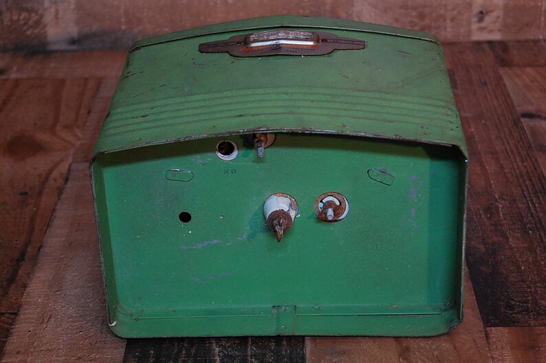 Vintage Sears Electric Fence, vintage farmhouse green electric fence, vintage home decor, ranch house decor, 1940's farmhouse Free Shipping image 9
