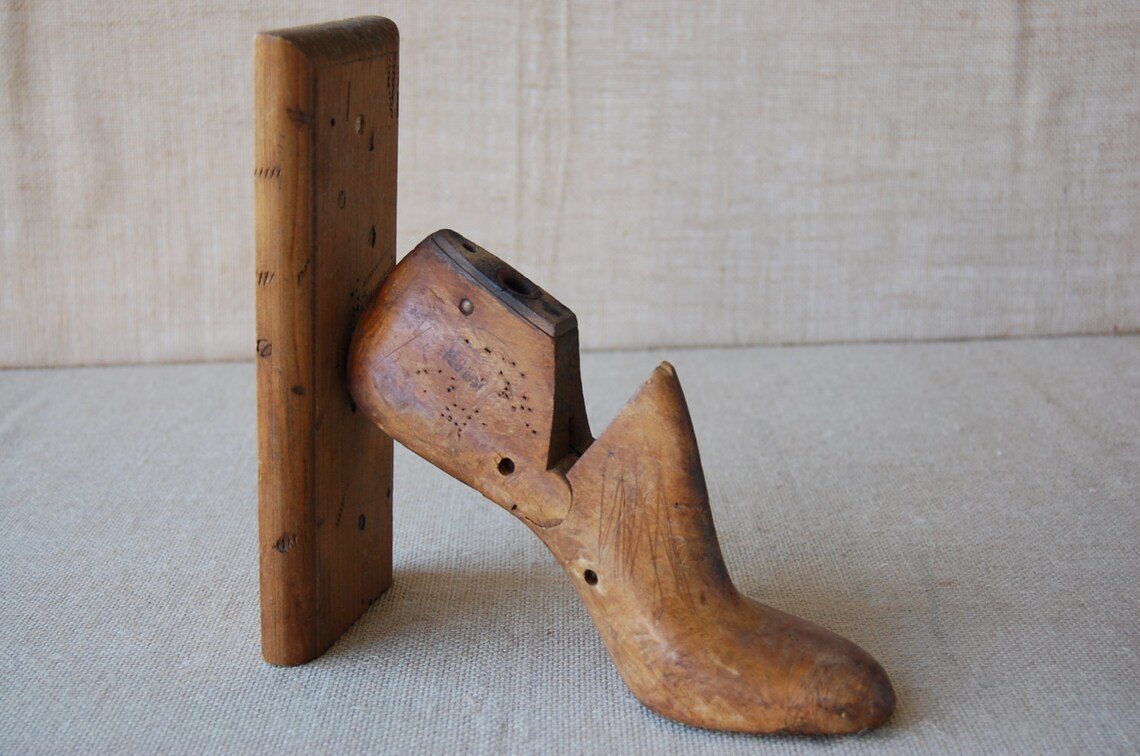 Vintage Wooden Shoe Form Dated 1957 Well Used Great Patina | Etsy