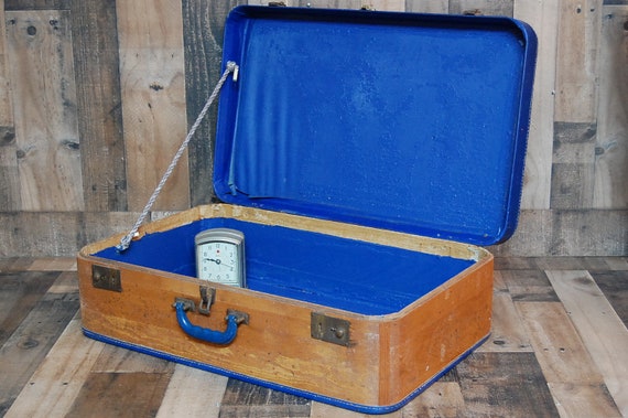 antique wooden suitcase