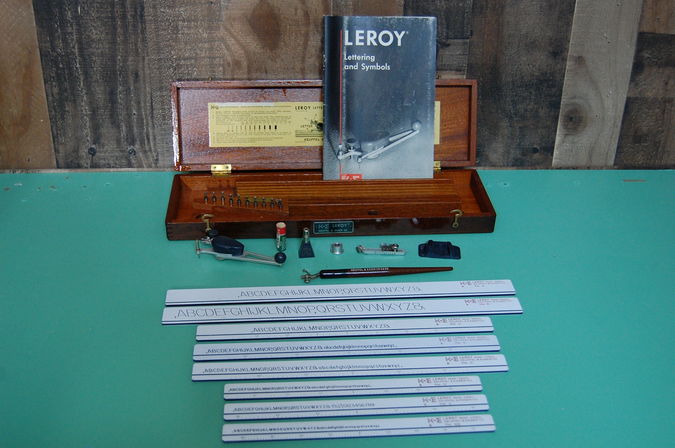 Vintage Drafting Lettering Set Leroy Drafting Kit, Complete Drafting