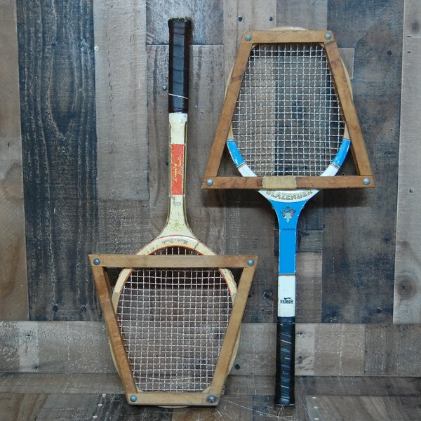 Wood Tennis Racket Etsy