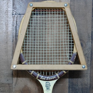Vintage Pair of Wood Tennis Rackets, Wilson Rod Laver, Macgregor Tennis ...