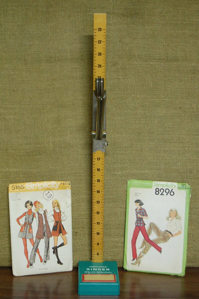 Vintage Singer Skirt Hem Measure Tool Vintage Sewing Decor Etsy
