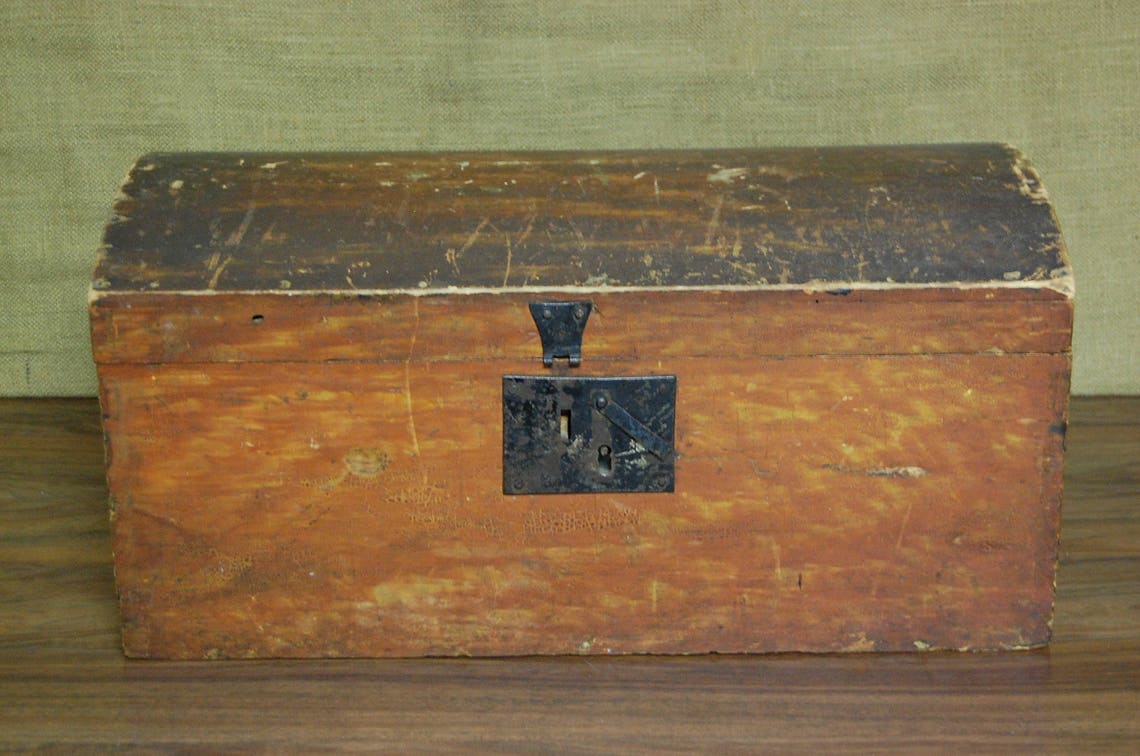 Vintage Dome Top Wood Chest Vintage Hope Chest Antique Etsy