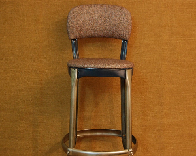 Vintage Metal Kitchen Stool Industrial Metal Stool Vintage Etsy