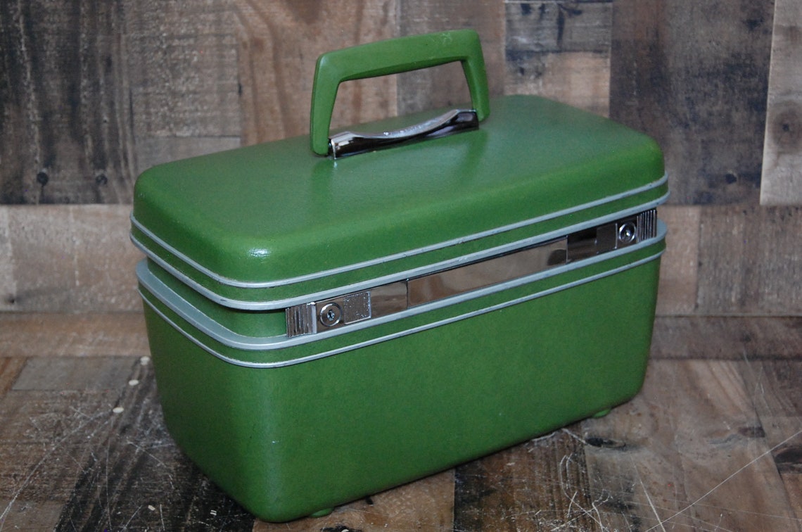 Vintage Samsonite Train Case Vanity Luggage Very Good Etsy