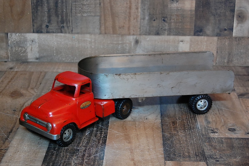 Vintage Tonka Toy Truck and trailer 1950's Tonka Etsy