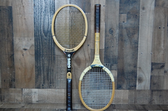 Raquette de tennis australienne Bancroft vintage en bois