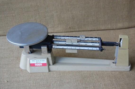 Vintage Ohaus Triple Beam Scale Gold Scale Vintage Lab Etsy