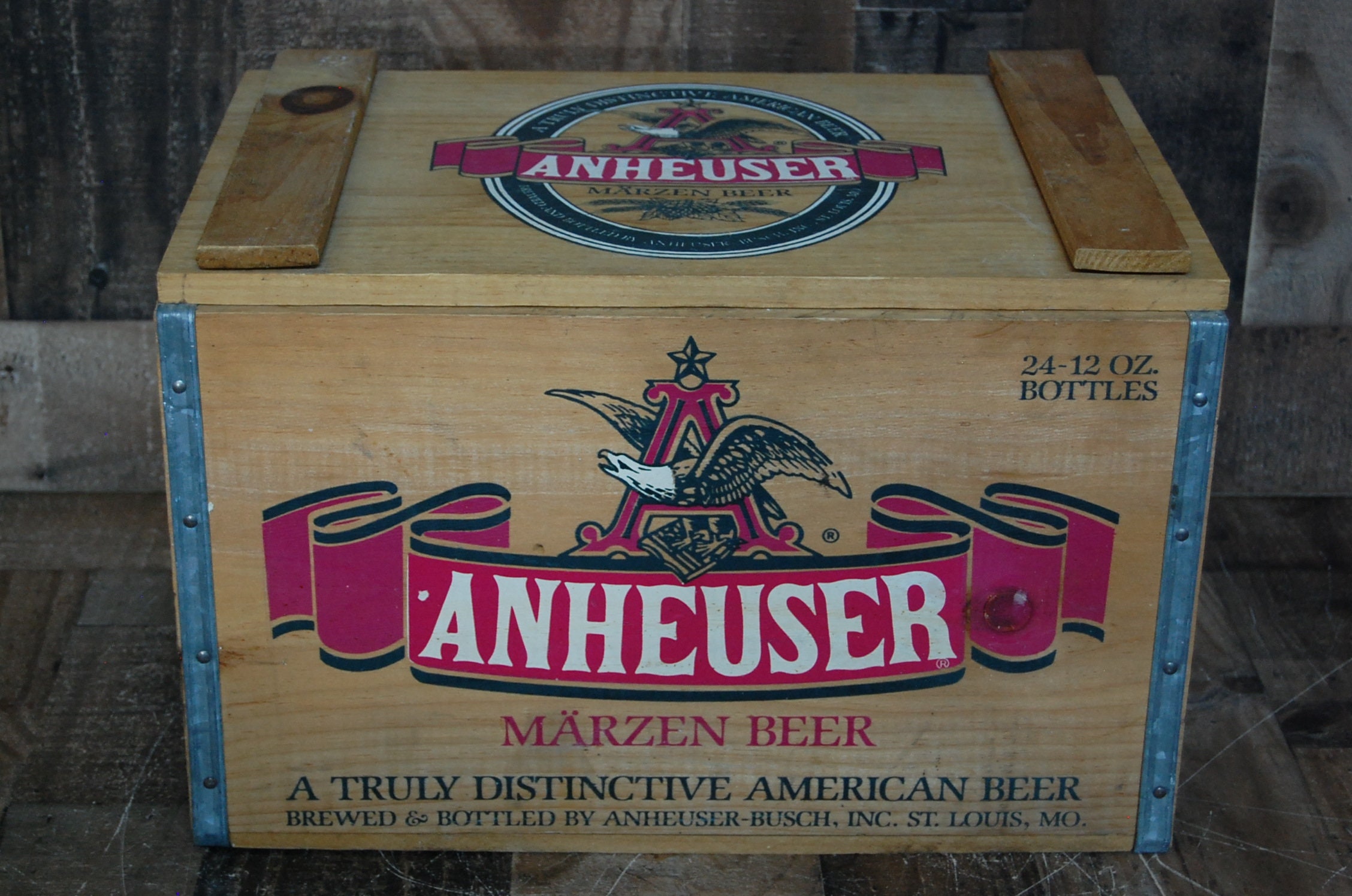 Budweiser Wood Crate - Etsy Budweiser Wood Crate - Etsy