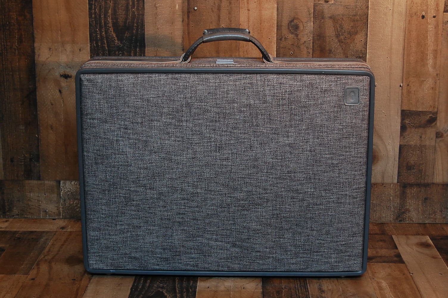 Hartman Luggage 24x18x7 Tweed & Belting Leather Vintage Travel