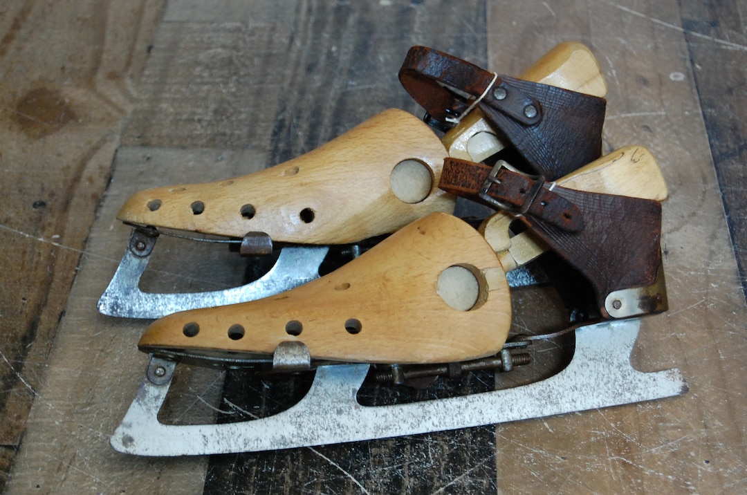 Patins à Glace Vintage Merkur – Chaussures à Glisser Pour L'hiver, Occasion
