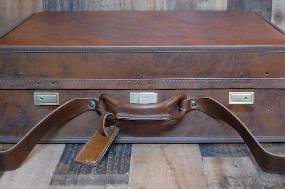 hartmann luggage ヴィンテージ　本革　トランク Vintage Hartmann Luggage Brass Fitting Brown Leather 26