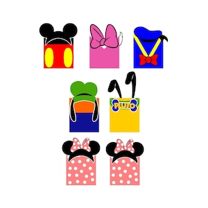 Mickey & Fiends Inspired Banner SVG Fichier