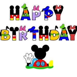 SVG file-Mickey Mouse clubhouse inspired banner svg file