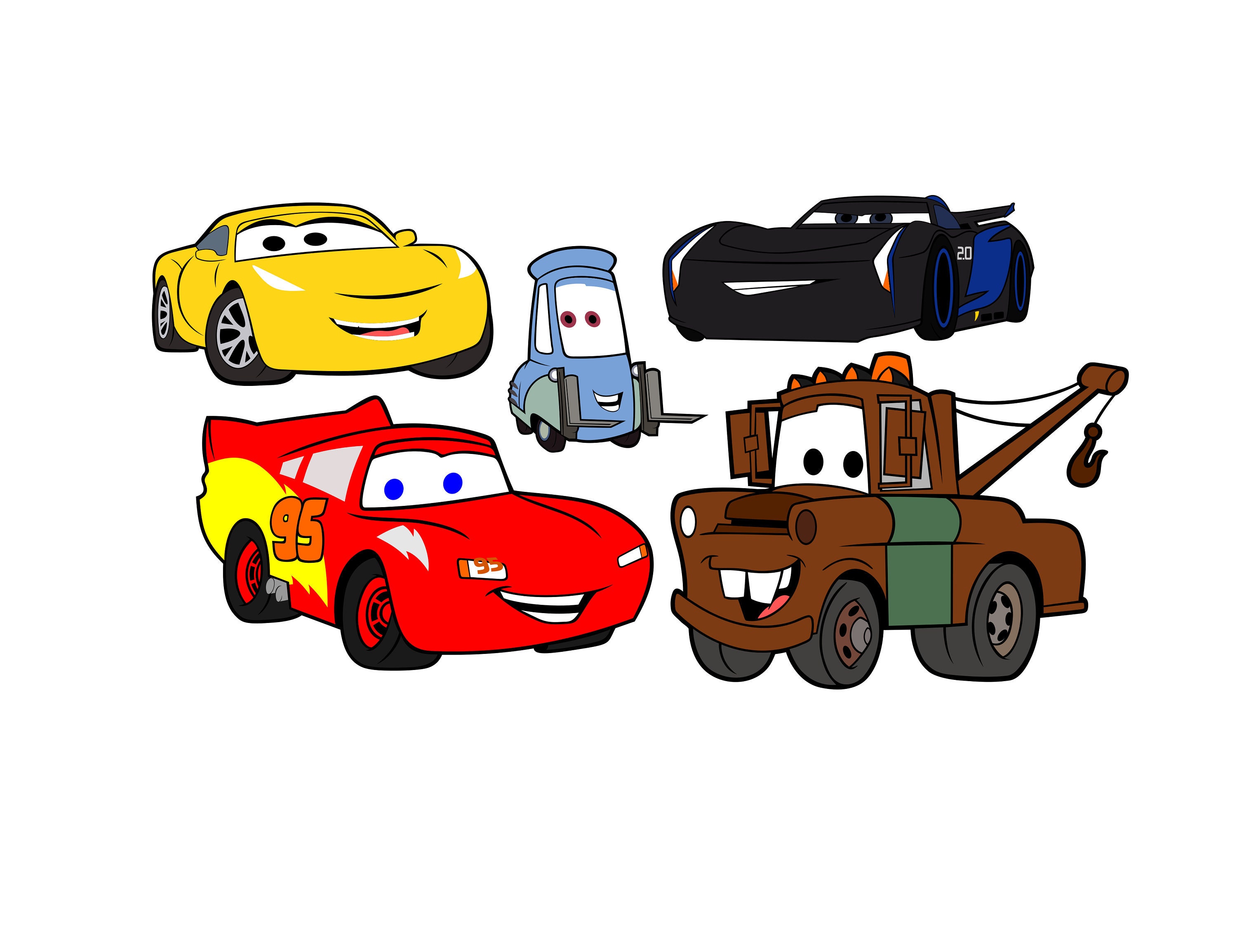 Pixar Cars SVG