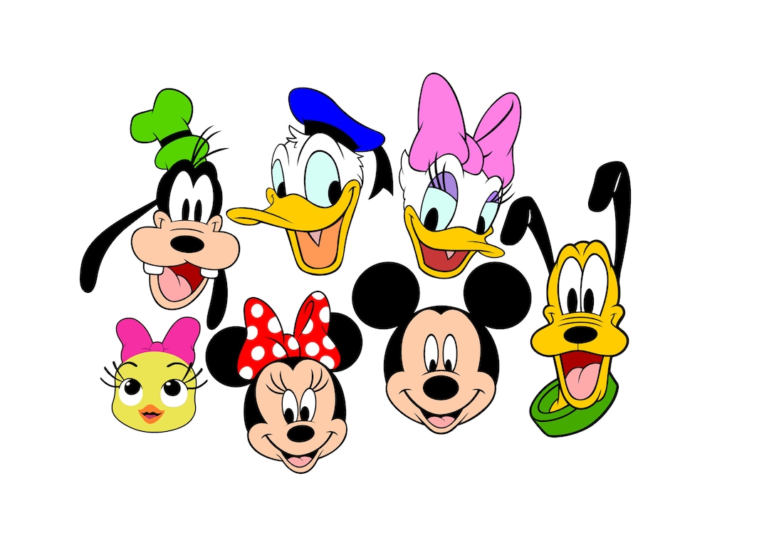 Mickey & Friends SVG File - Etsy