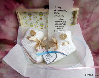 Pregnancy Announcement Grandparents, Baby Reveal,Pregnancy Box, Surprise Gift Box,Baby Booties, Grandparent Baby reveal, Baby Ugg boots