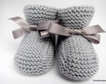 Unisex baby booties/knitted baby booties/photo prop booties/baby boots/ baby slippers/christening booties/baby shower gift/Ugg booties