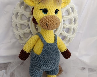 crochet plush giraffe toy, little cute giraffe amigurumi,handmade gift,soft plush toy, perfect gift