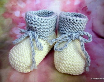 Unisex baby booties/knitted baby booties/photo prop booties/baby boots/ baby slippers/christening booties/baby shower gift/Ugg booties