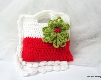 Crochet girl Purse. Crochet Clutch. Children's Crochet Purse.Crochet Bag for Girls.