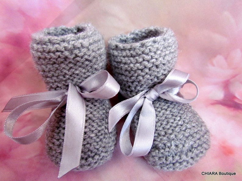 Unisex baby booties/knitted baby booties/photo prop booties/baby boots/ baby slippers/christening booties/baby shower gift/Ugg booties image 7