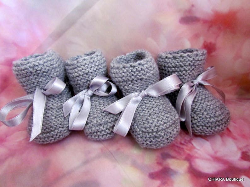 Unisex baby booties/knitted baby booties/photo prop booties/baby boots/ baby slippers/christening booties/baby shower gift/Ugg booties image 6