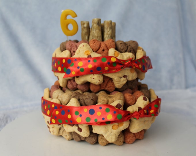 Deluxe Dog Biscuit Birthday Cake Etsy