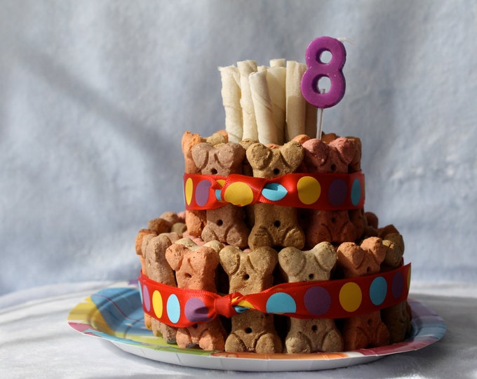 Dog Biscuit Birthday Cake Etsy