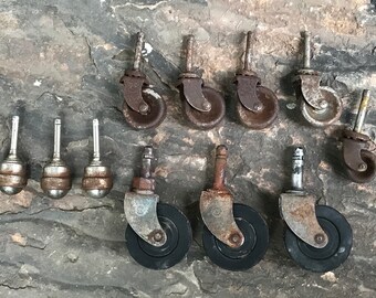 Antique Hanging Trolley Barn Door Roller Rolling Wheels Cast
