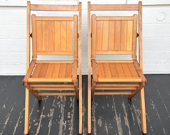 ヴィンテージの木製折りたたみ椅子 - Etsy 日本