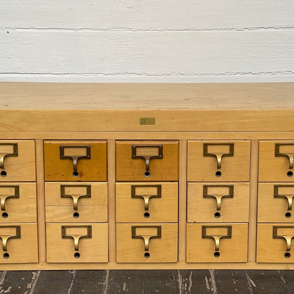 Library Card Catalog Etsy