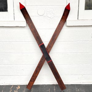 Antique kids wooden skis - Etsy 日本