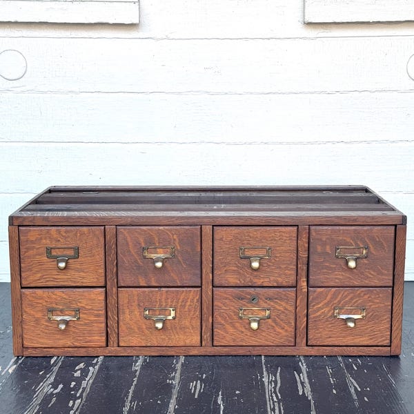 Card Catalog Table Etsy