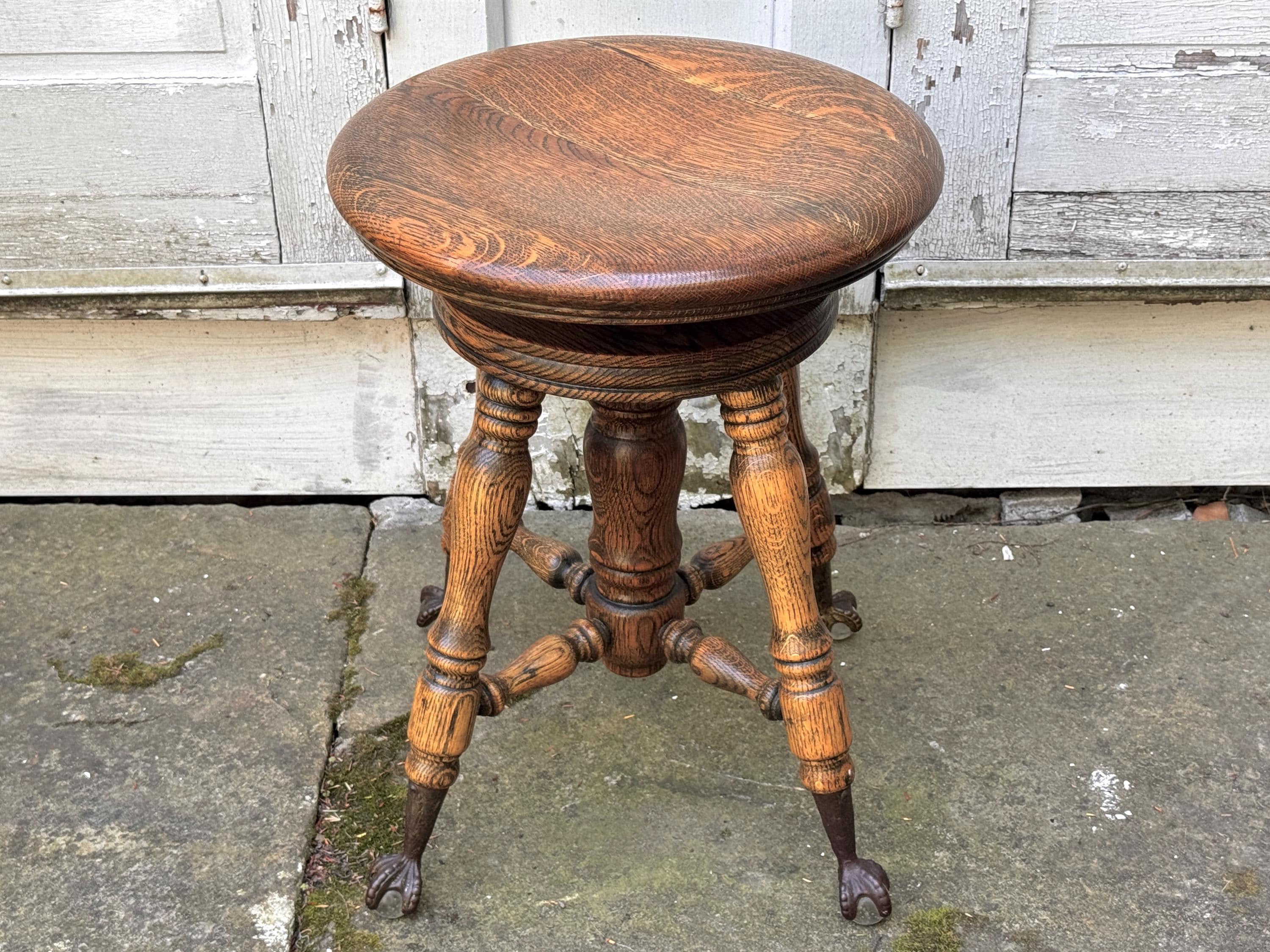 Antique piano stool - Etsy 日本